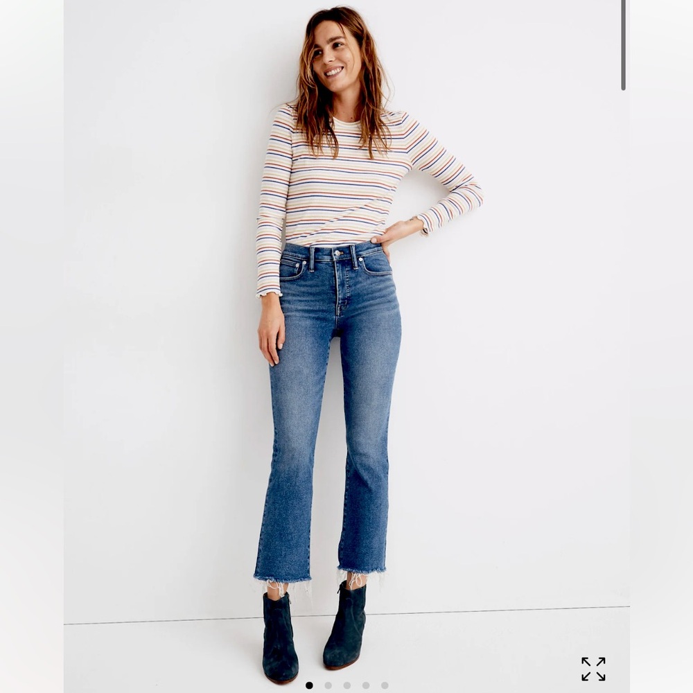Madewell Demi Boot Cut Blue Jeans, Size 26